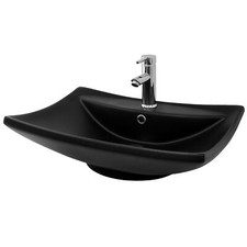 Lavabo noir mat céramique
