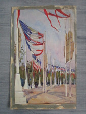 Aquarelle ancienne - place de