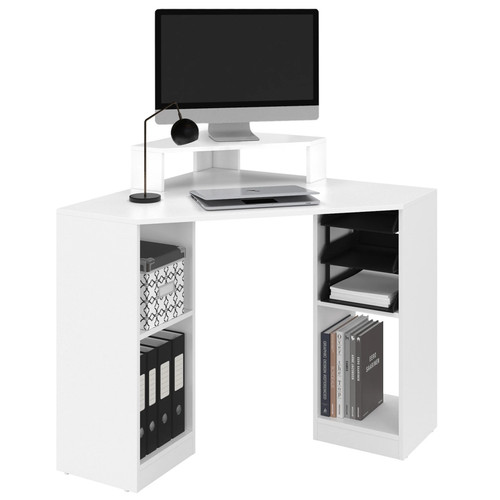 Bureau angle harry blanc - bureau, d'angle