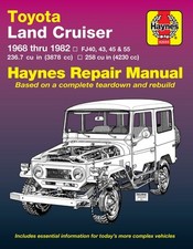 Land Cruiser FJ-series 68-82 Revue Technique Haynes TOYOTA Anglais Etat - NEUVE