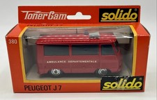 Camionnette Peugeot J7 Ambulance Pompiers - SOLIDO 380 - 1978 - NEUF