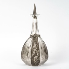 Carafe Sirènes Grenouilles René Lalique R.Lalique Glass Decanter Mermaids Frogs