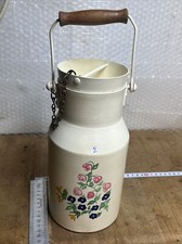 ANCIEN POT À LAIT ALUMINIUM bidon vintage alu déco 2 Litres (N.2 )