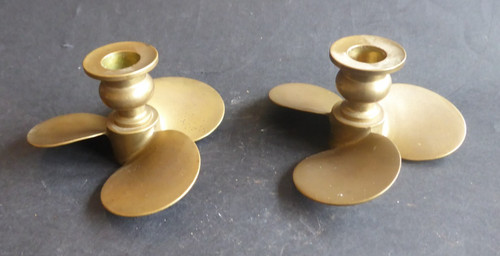 Joli paire bougeoir laiton - joli, en