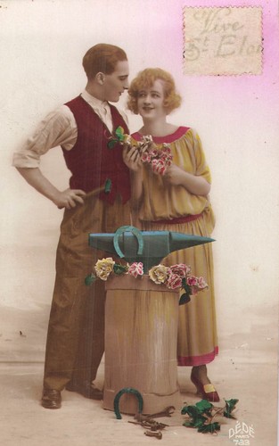 Eloi forgeron marteau - cp,