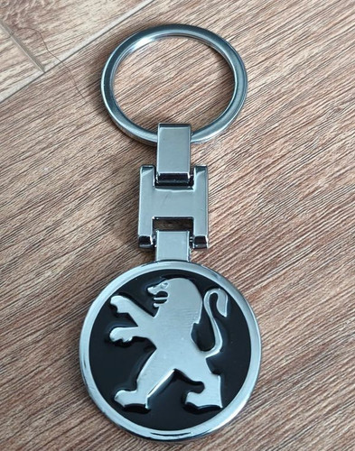 Porte clé peugeot logo double - porte,