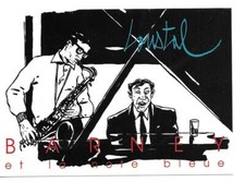 RARE / CARTE POSTALE - SAXOPHONE SAXO SAX JAZZ CLUB MUSIC BAND NIGHT / POSTCARD