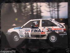PHOTO ARGENTIQUE MAZDA 323 4WD 30 x 45,5 cm DE MEVIUS LUX RALLYE RAC RALLY 