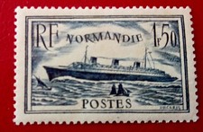 Timbre France Neuf *1935- YT 299- Paquebot Normandie-