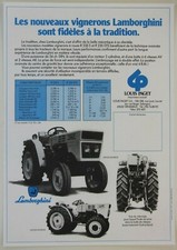prospectus brochure Lamborghini vigneron tracteur tractor trattori prospetto