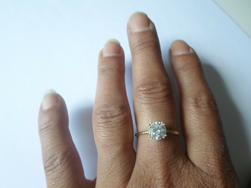 Bague argent massif - en,