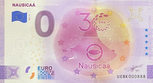 Billet euro nausicaa 6 30 - billet,