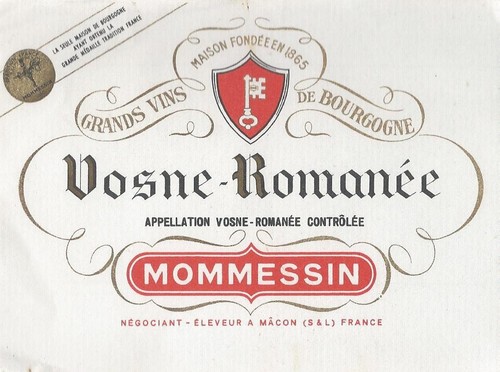 Etiquette vosne romanée - vosne,