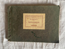 LIVRE TECHNIQUE ANCIEN ELEMENTS DE MECANIQUE F.HARANG MANUEL D'ENSEIGNEMENT 1946