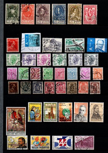Lot timbres belgique - de,