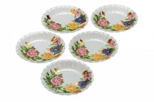 Kutani Yaki Article Japonais Plaque Plat Set 5 Doré Mori Hanazume Aizawa Shiho