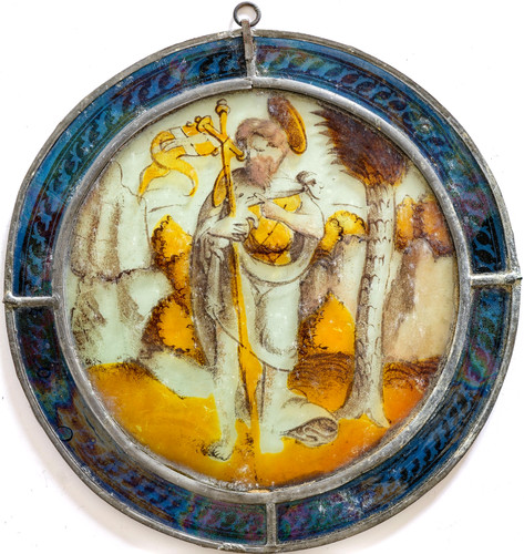 Vitrail rondel saint - vitrail,