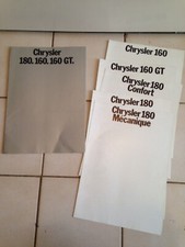 ancien brochure dépliant catalogue publicitaire CHRYSLER 180 160 160 GT   C23