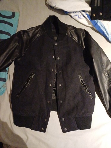 Teddy manches cuir - manches, en