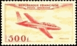 France timbre stamp avion - france,