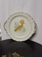 PLAT A GATEAUX LES OISEAUX D OR BERNARDAUD  PORCELAINE LIMOGES 