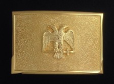 Scottish Rite Sword Belt Plate in Gold Finish (RUB-48)