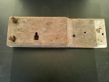 SERRURE ANCIENNE EN BOIS ET FER POUR PORTE GRANGE CAVE GRENIER SANS CLEF