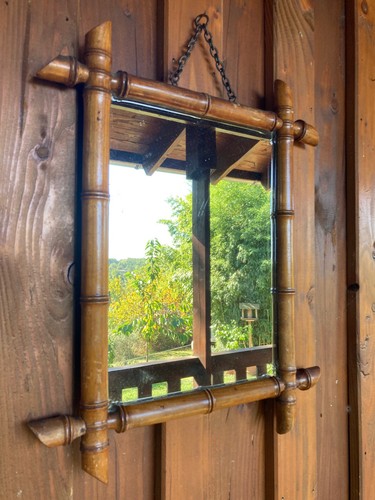 Ancien miroir bois - ancien, en