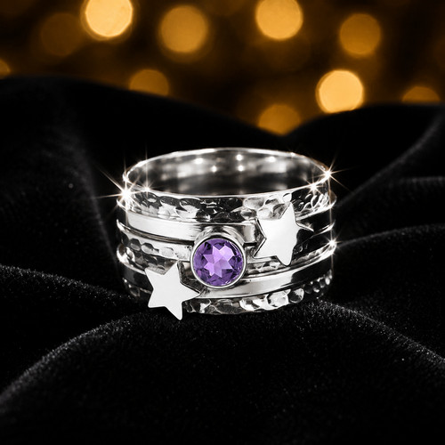 Bague tourbillon étoile - bague,
