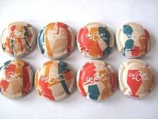 Série de  8  capsules  de Champagne,  route du Champagne 2018