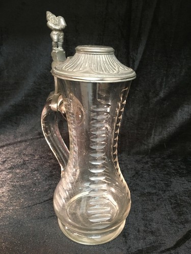 Chope verre soufflé vers 1900 - chope,
