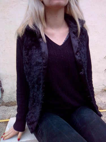 Gilet blouson veste fourrure