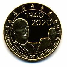 52 COLOMBEY 80 ans de l'Appel du Général de Gaulle, 2020, Monnaie de Paris