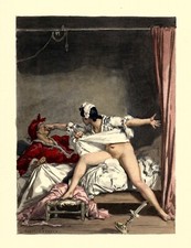 Auguste LEROUX . Casanova. le coup de poing ! Nu !