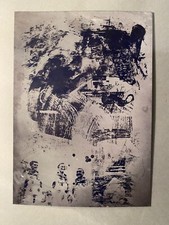 ROBERT RAUSCHENBERG PLAQUE D'IMPRIMERIE / MATRICE ASTRONAUTES STONED MOON 1969