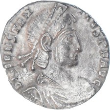 Monnaie, Constance II, Silique, 353-355, Arles, TTB+, Argent, RIC:207
