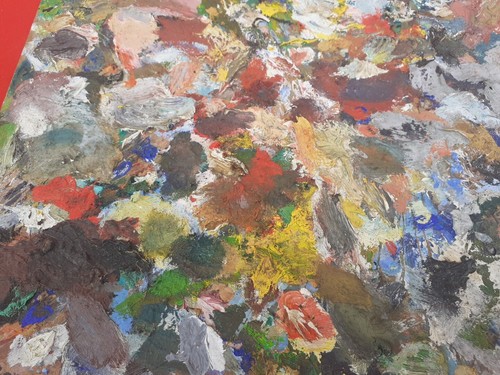 Ancienne palette peintre - palette,