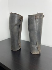 ? Ancienne paire de guêtres/jambières en cuir , militaire WW1 14-18