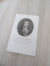 ANAXAGORE CHAUMETTE  GRAVURE AUTHENTIQUE 19ème siècle