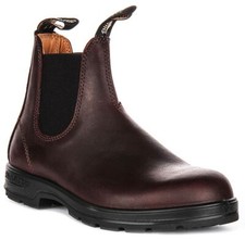 Bottes Chelsea En Cuir À Élastique Blundstone Pour Hommes En Marron UK 6 - 12