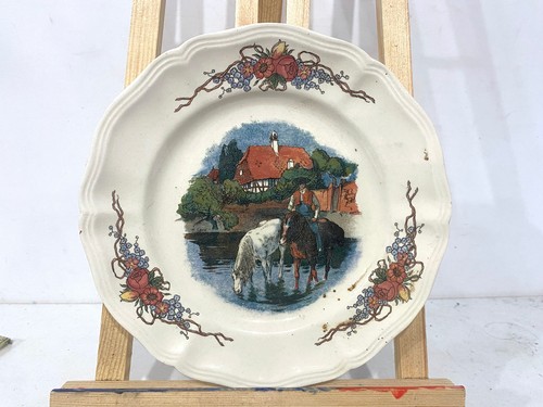 Ancienne assiette plate 20cm - ancienne,