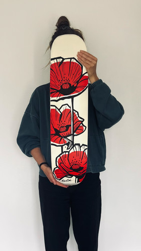 Planche skate recyclée - planche,