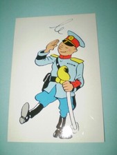 CARTE POSTALE TINTIN COSTUME