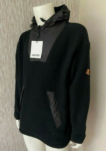 Kenzo noir sherpa - noir, fleece