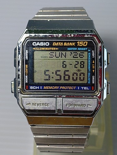 Casio data bank 1500 - data, silver