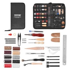 VEVOR Kit de travail du cuir outils d'artisanat du cuir 38 pièces pour débutants