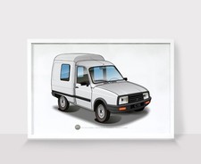Poster Citroën C15 blanc