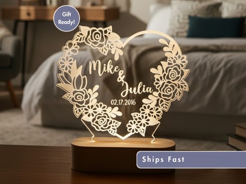 Custom heart led light - custom,
