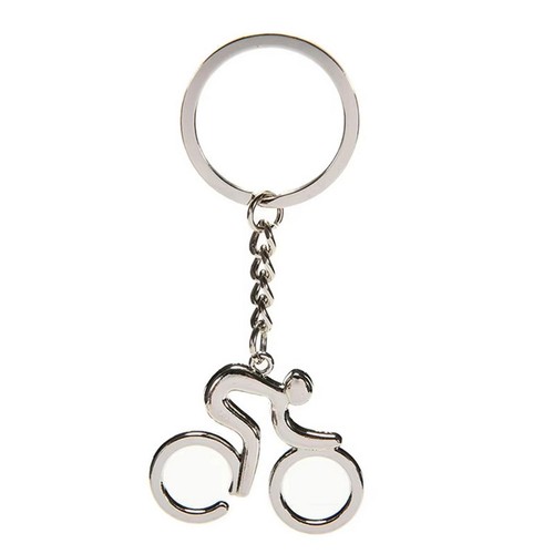 Porte clé métal cycliste - porte-clé,
