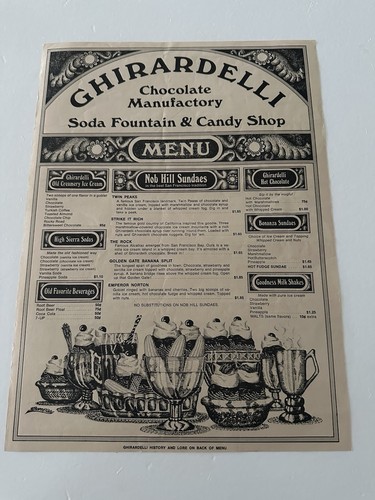Vintage ghirardelli chocolate - ghirardelli,